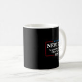 Mug Funny New Dad Est 2025 Make Parenting Great Again (Devant droit)