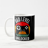 Mug Funny New Dad Shirt Dad Level Unlocked Tee Shirt G (Gauche)