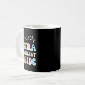 Mug Funny New Mom Extra Heartbeat Inside Pregnancy Ann (Devant gauche)