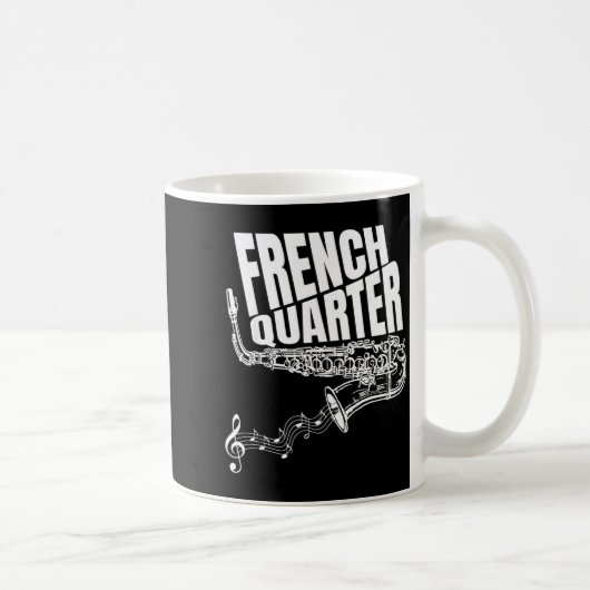 Mug Funny New Orleans Mardi Gras Jazz Saxophone (Droite)