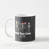 Mug Funny New Year Crew 2026 Medical Skeleton Celebrat (Gauche)