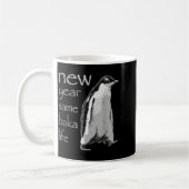 Mug Funny New Year Same Baka Life Penguin Joke  (Gauche)
