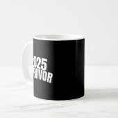 Mug Funny New Years For Men 2025 Survivor  (Devant gauche)