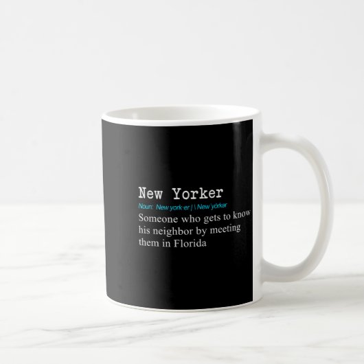 Mug Funny New Yorker Dictionary Definition Gif  (Droite)