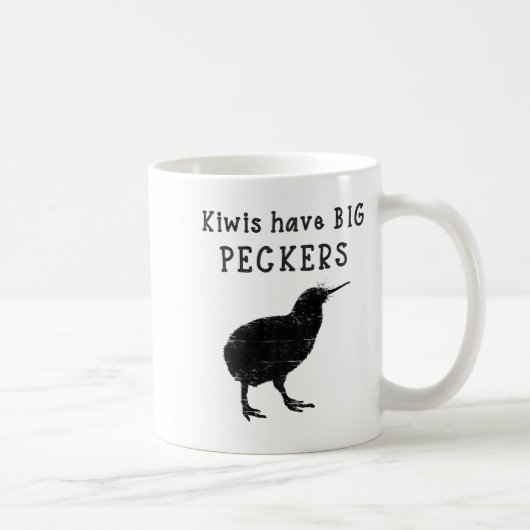Mug Funny New Zealand Quote Kiwis Have Big Peckers Quo (Droite)