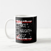 Mug Funny Nice Naughty 67 Christmas Brain Rot Six Seve (Gauche)