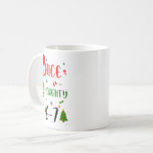 Mug Funny Nice Naughty 6 7 Meme Christmas Six Seven  (Devant gauche)