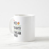 Mug Funny Nice Naughty I Swear I Tried Christmas List (Devant gauche)