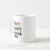 Mug Funny Nice Naughty I Swear I Tried Christmas List  (Devant gauche)