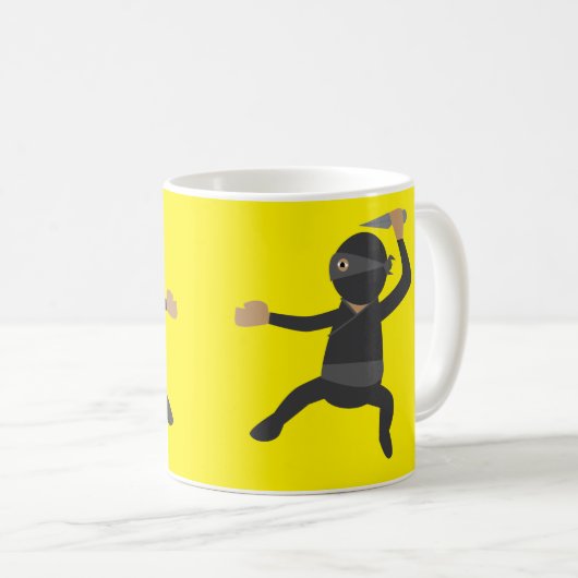 Mug Funny Ninja (Devant droit)