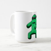 Mug Funny Ninja Cactus Cartoon (Devant gauche)