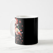 Mug Funny Nk Flamingo Christmas Tree Lights Xmas Snowf (Devant gauche)