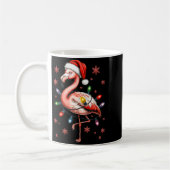 Mug Funny Nk Flamingo Christmas Tree Lights Xmas Snowf (Gauche)