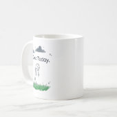 Mug Funny No Golf Today Sad Stickman Golfer Golfers Me (Devant gauche)