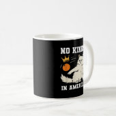 Mug Funny No Kings in America Retro Classic Style (Devant droit)