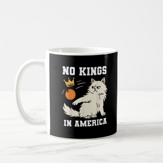 Mug Funny No Kings in America Retro Classic Style (Gauche)