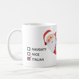 Mug Funny Noël italien personnalisable