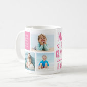 Mug Funny Nonna Grandchildren Names & Photo Collage (Devant gauche)