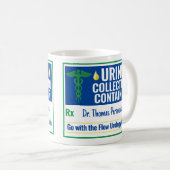 Mug Funny Novelty Doctor Nurse Collection d'urine pers (Devant droit)