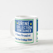 Mug Funny Novelty Doctor Nurse Collection d'urine pers (Devant gauche)