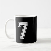 Mug Funny Number 7 67 Meme Costume Matching Group Hall (Gauche)