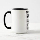 Mug Funny Nurse Educator La valeur nutritive (Gauche)