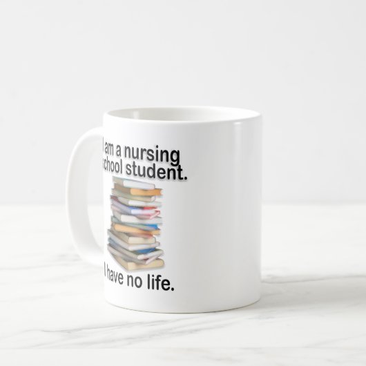 Mug Funny Nursing School (Devant gauche)