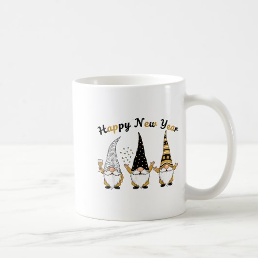 Mug Funny Nye Gnome Shirts For Women, Happy New Year 2 (Droite)