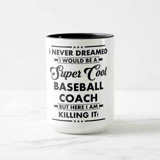 Mug Funny Occupation/Profession Super Baseball Coach (Centre)