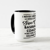 Mug Funny Occupation/Profession Super Baseball Coach (Devant gauche)