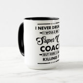 Mug Funny Occupation/Profession Super Coach (Devant gauche)