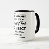 Mug Funny Occupation/Profession Super Cool Architect (Devant droit)