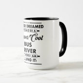 Mug Funny Occupation/Profession Super Cool Bus Driver (Devant droit)