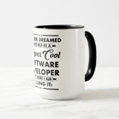 Mug Funny Occupation/Profession Super Cool Developer (Devant droit)