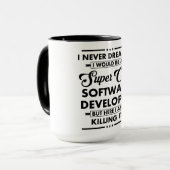 Mug Funny Occupation/Profession Super Cool Developer (Devant gauche)