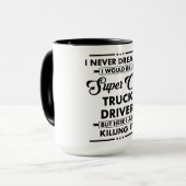 Mug Funny Occupation/Profession Super Cool Driver (Devant gauche)
