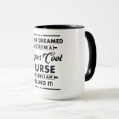 Mug Funny Occupation/Profession Super Cool Nurse (Devant droit)