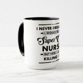 Mug Funny Occupation/Profession Super Cool Nurse (Devant gauche)