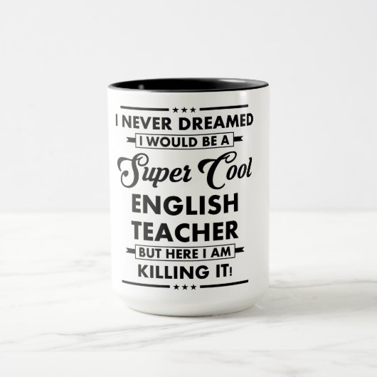 Mug Funny Occupation/Profession Super Cool Teacher (Centre)