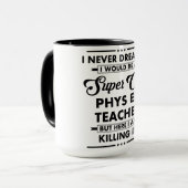 Mug Funny Occupation/Profession Super Cool Teacher (Devant gauche)