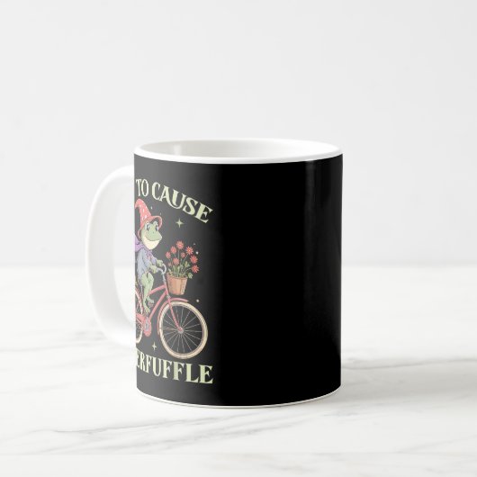 Mug Funny Off To Cause A Kerfuffle Whimsical Wizard Fr (Devant gauche)