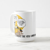 Mug Funny Office Cat Humor Coworker Gift Work Meme (Devant gauche)