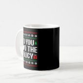 Mug Funny Office Christmas Squad Did You Read The Licy (Devant gauche)