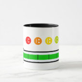 Mug Funny Office Mood Tracker Happiness Meter Emoji  (Centre)