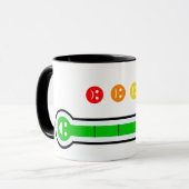 Mug Funny Office Mood Tracker Happiness Meter Emoji  (Devant gauche)