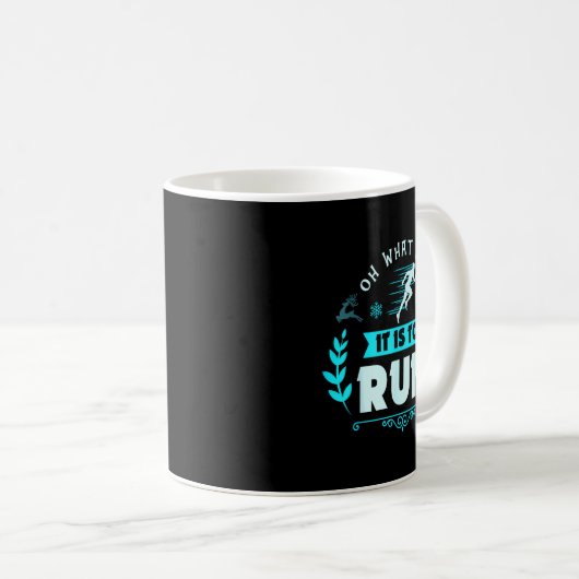 Mug Funny Oh What Fun It Is To Run Cross Country Chris (Devant droit)
