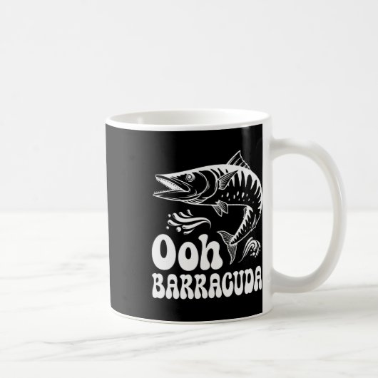 Mug Funny Ohh Barracuda Fishing For Rock Music Lovers (Droite)