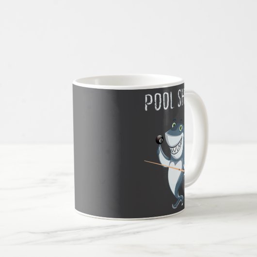 Mug Funny Ol Shark Ol Players Billiard  (Devant droit)