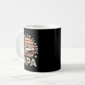 Mug Funny Old Car Clic American Us Flag Mens Dad Papa  (Devant gauche)