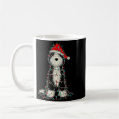 Mug Funny Old English Sheepdog Christmas Graphics Dog  (Gauche)